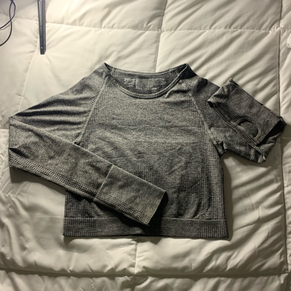 light gray , Victoria secret pink , seamless , workout top
